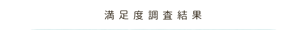 満足度調査結果